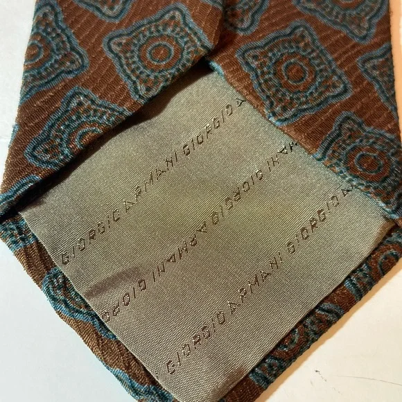 giorgio armani cravatte Silk Tie Men’s Size 56” L X 4” W - Picture 6 of 7